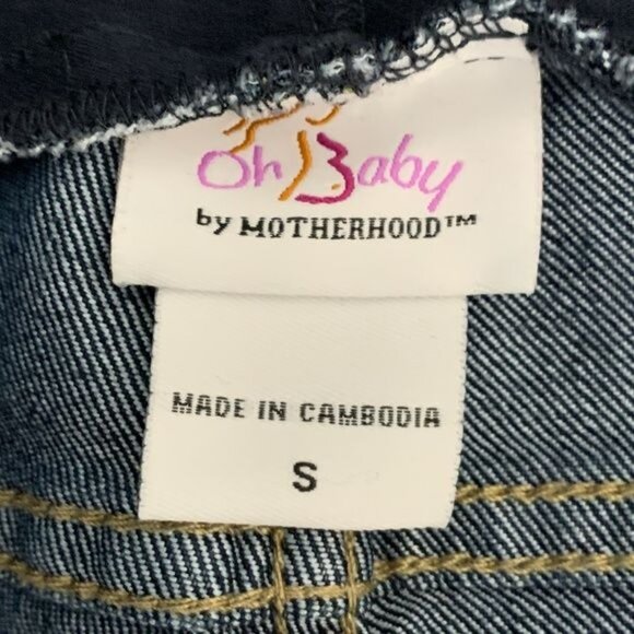 Motherhood Maternity Oh Baby Bootcut Jeans Dark Wash Stretch Denim Small - Picture 7 of 8